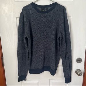 Gianetti diamond knit wool sweater L